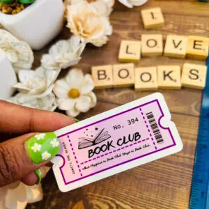 Book Club Vinyl Sticker